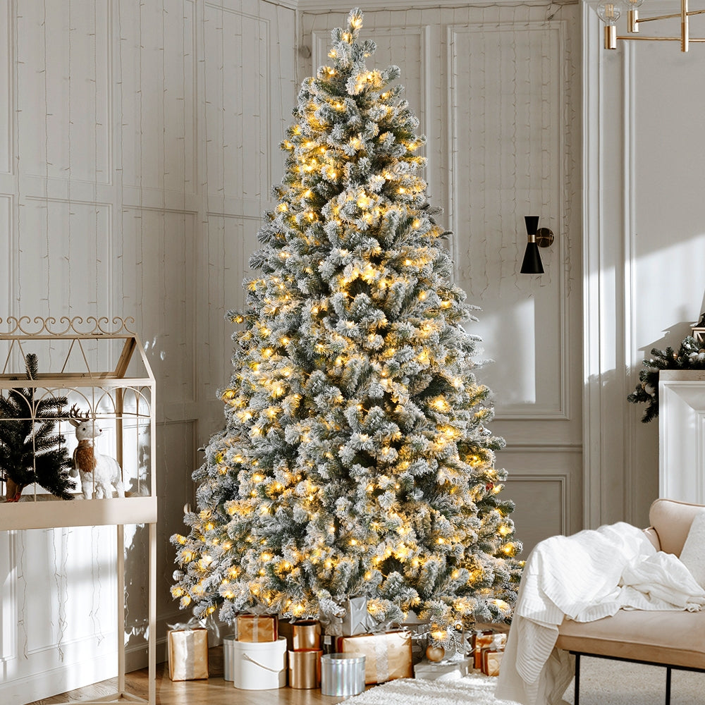 Jingle Jollys 1.8m Snow Flocked Christmas Tree