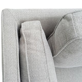 York 3 Seater Beige Fabric Sofa