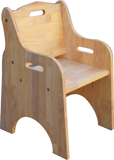 Natural wooden toddler chair