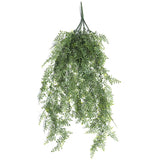 Artificial hanging maiden hair fern plant 90cm UV resistant with trailing green fronds — Allure Home Collections