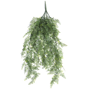Jatiluwih artificial hanging maidenhair fern 90cm trailing from a basket