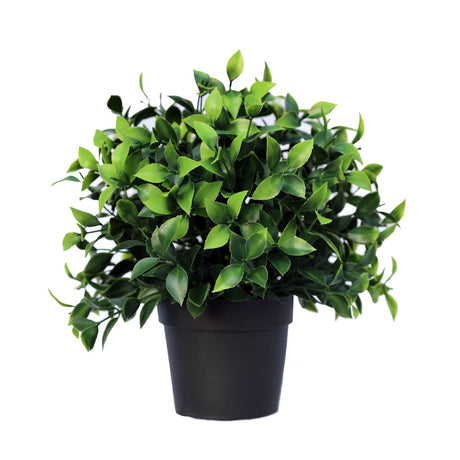 Small potted artificial jasmine plant 20cm UV resistant with white flowers — Allure Home Collections