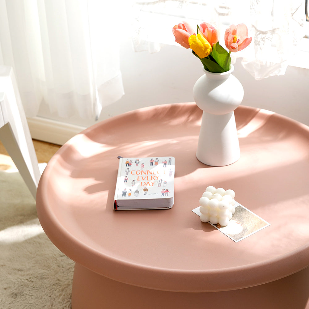 Millgrove Round Coffee Table 71cm, Pink