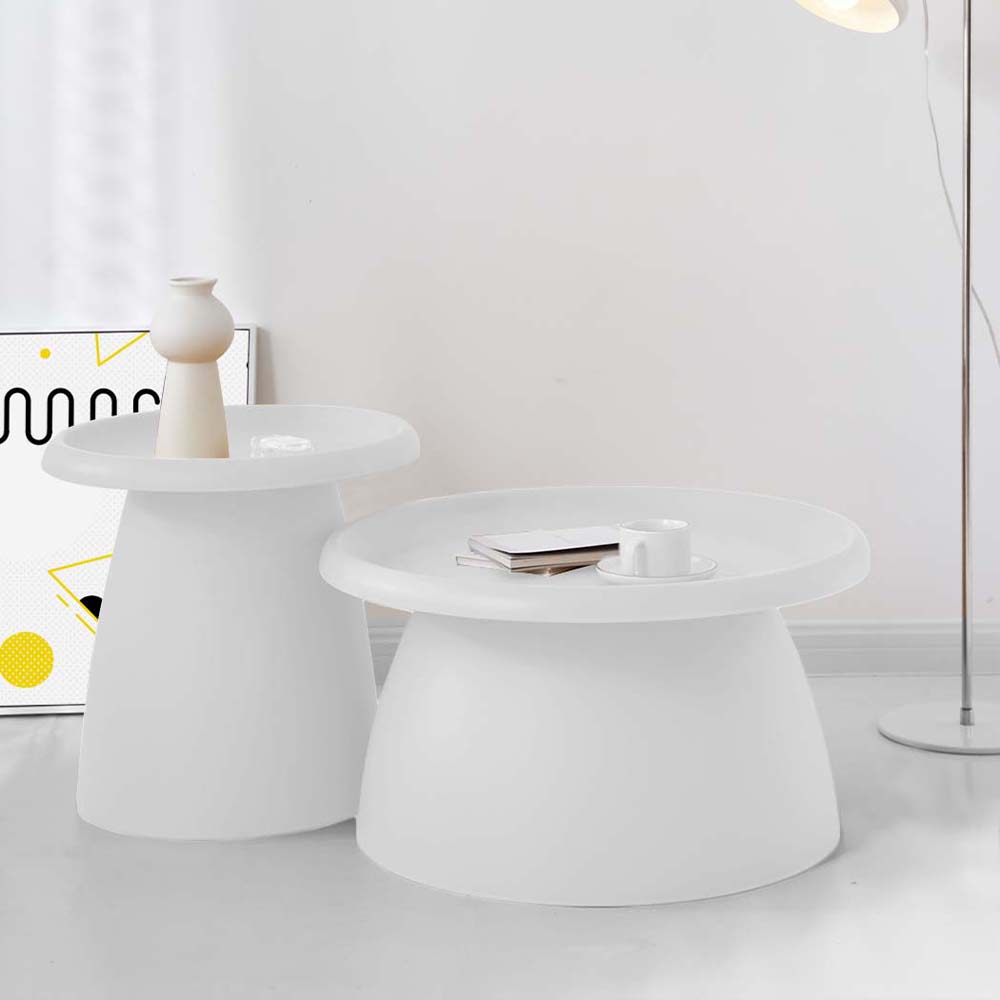 Millgrove Round Coffee Table 52cm, White