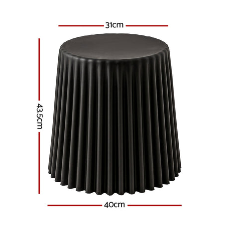 Artiss Cupcake bar stool in living room as side table — Allure Home Collections