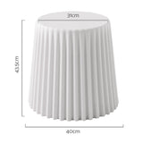 Artiss Cupcake White Plastic Bar Stools