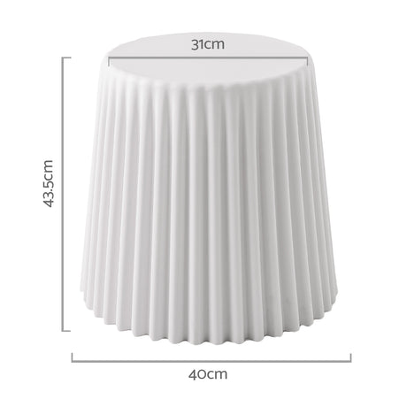 Artiss Cupcake White Plastic Bar Stools