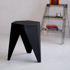 Leongatha puzzle stool black in a modern kitchen