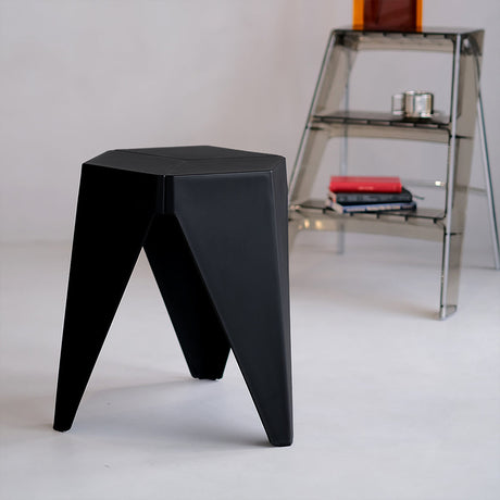 Leongatha puzzle stool black in a modern kitchen