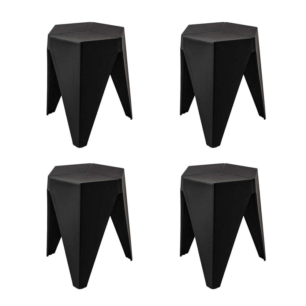 Safety Beach Puzzle Stool, Black 4pcs