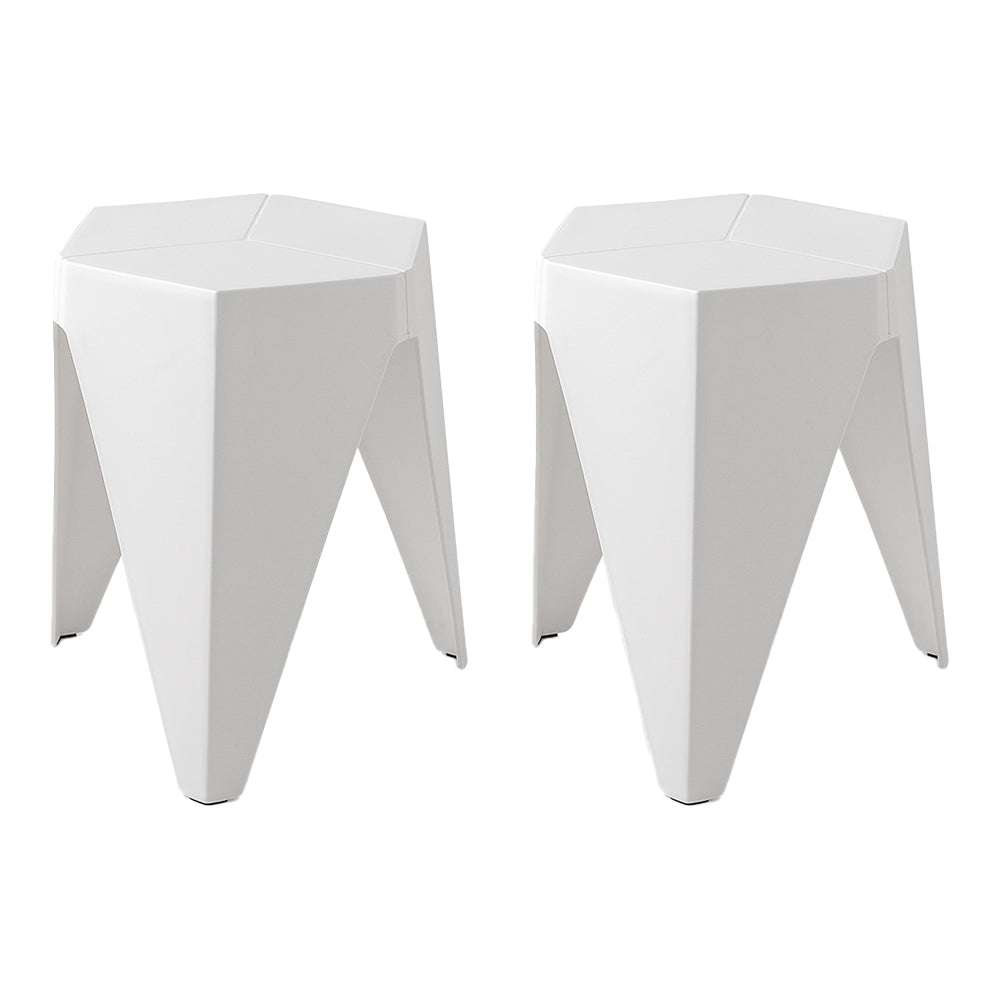 Safety Beach Puzzle Stool, White 2pcs