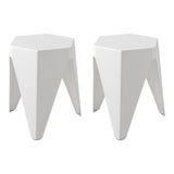 Safety Beach Puzzle Stool, White 2pcs