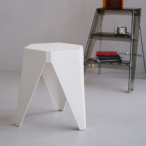 Leongatha puzzle stool white in a modern kitchen