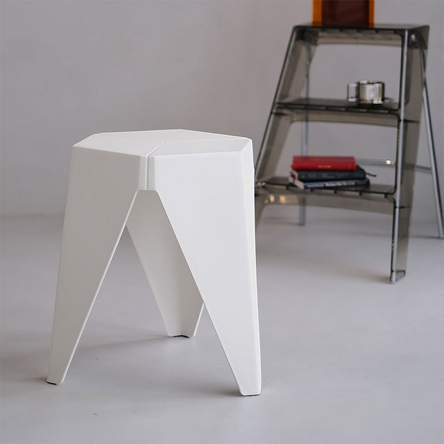 Leongatha puzzle stool white in a modern kitchen