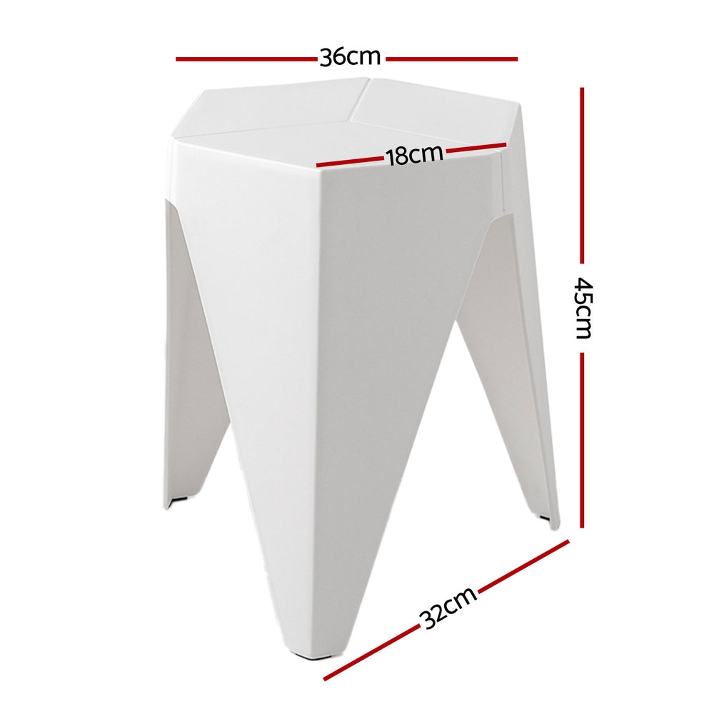Safety Beach Puzzle Stool, White 4pcs