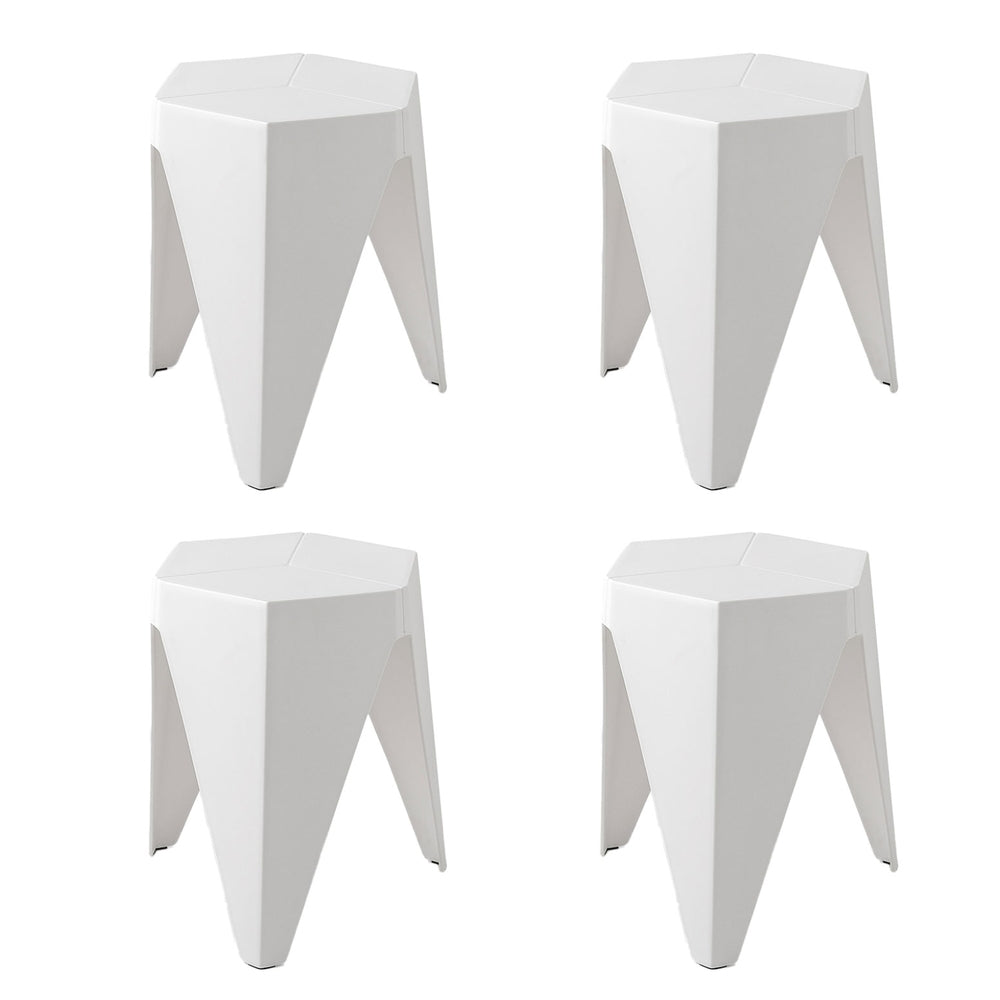 Safety Beach Puzzle Stool, White 4pcs
