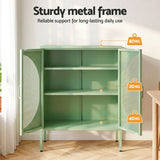 Glossop 2 Door Buffet Sideboard, Green 2pcs