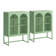 Red Cliffs 2 Door Buffet Sideboard, Green 2pcs