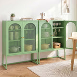 Red Cliffs 2 Door Buffet Sideboard, Green 2pcs