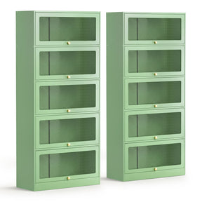 Loveday Buffet Sideboard, Light Green 2pcs
