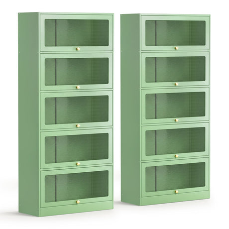 Loveday Buffet Sideboard, Light Green 2pcs