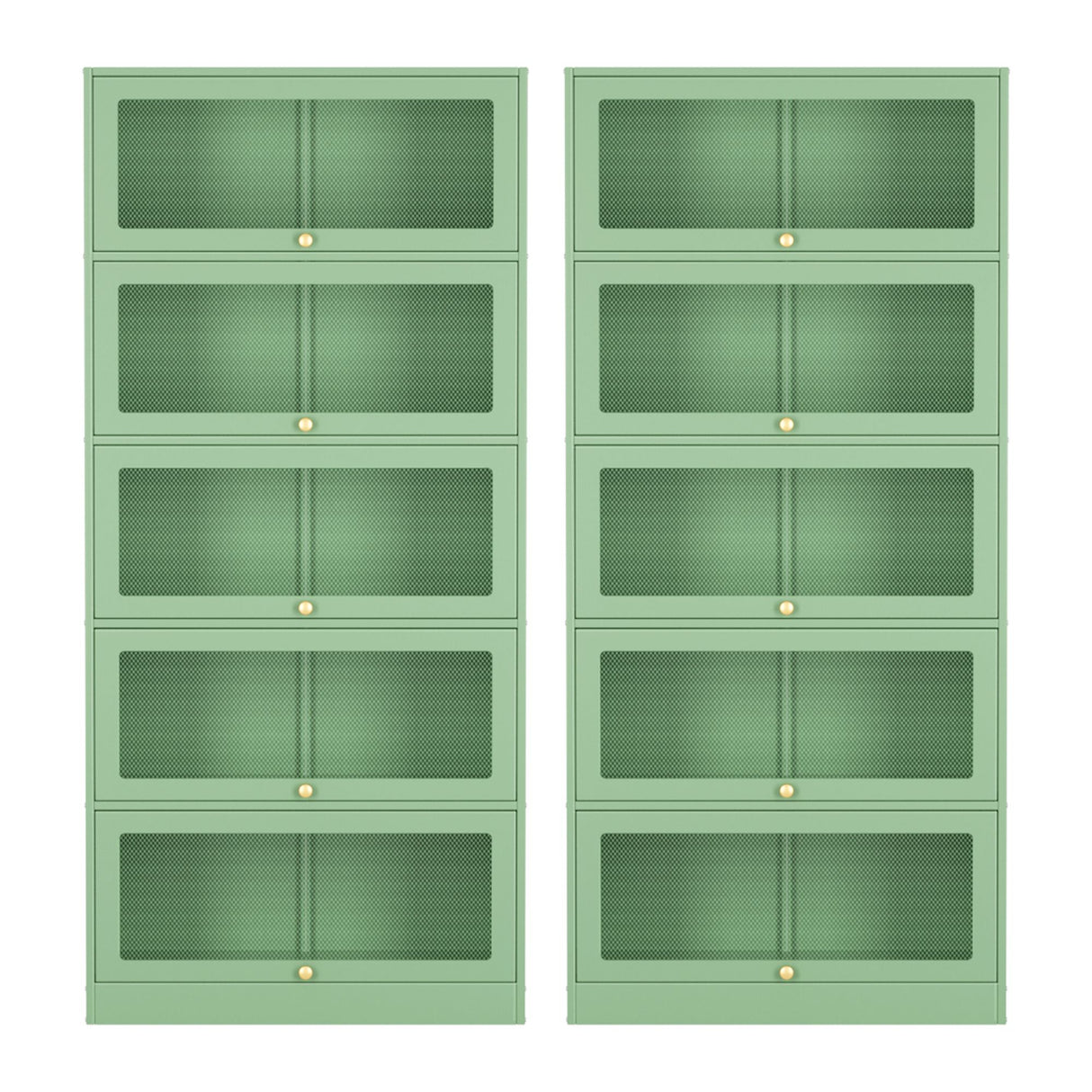 Loveday Buffet Sideboard, Light Green 2pcs