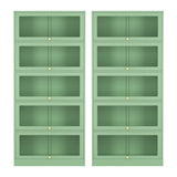 Loveday Buffet Sideboard, Light Green 2pcs