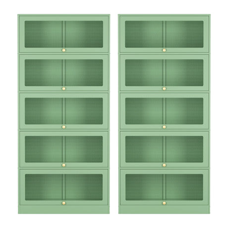 Loveday Buffet Sideboard, Light Green 2pcs