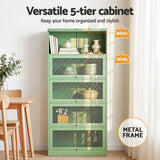 Loveday Buffet Sideboard, Light Green 2pcs