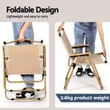 Hermannsburg Folding Camp Table and Chair Set 3pcs, Red