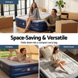 Minnewanka Queen Air Mattress, USB Pump Raised 46cm