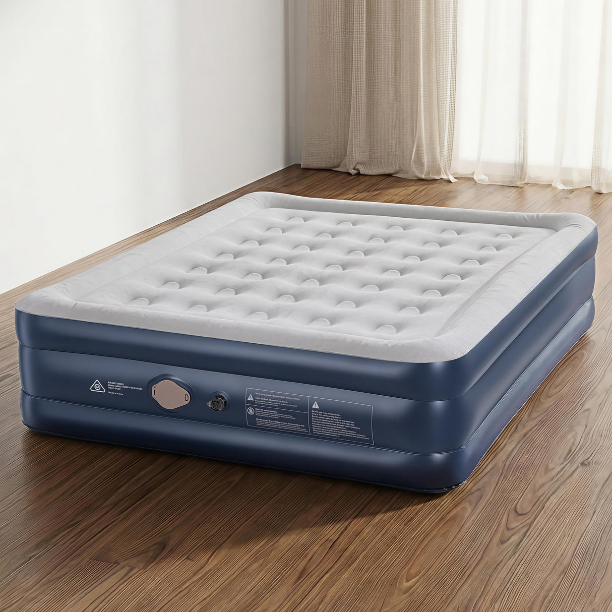 Minnewanka Queen Air Mattress, USB Pump Raised 46cm