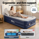Spray Single Air Mattress, USB Pump Raised 46cm