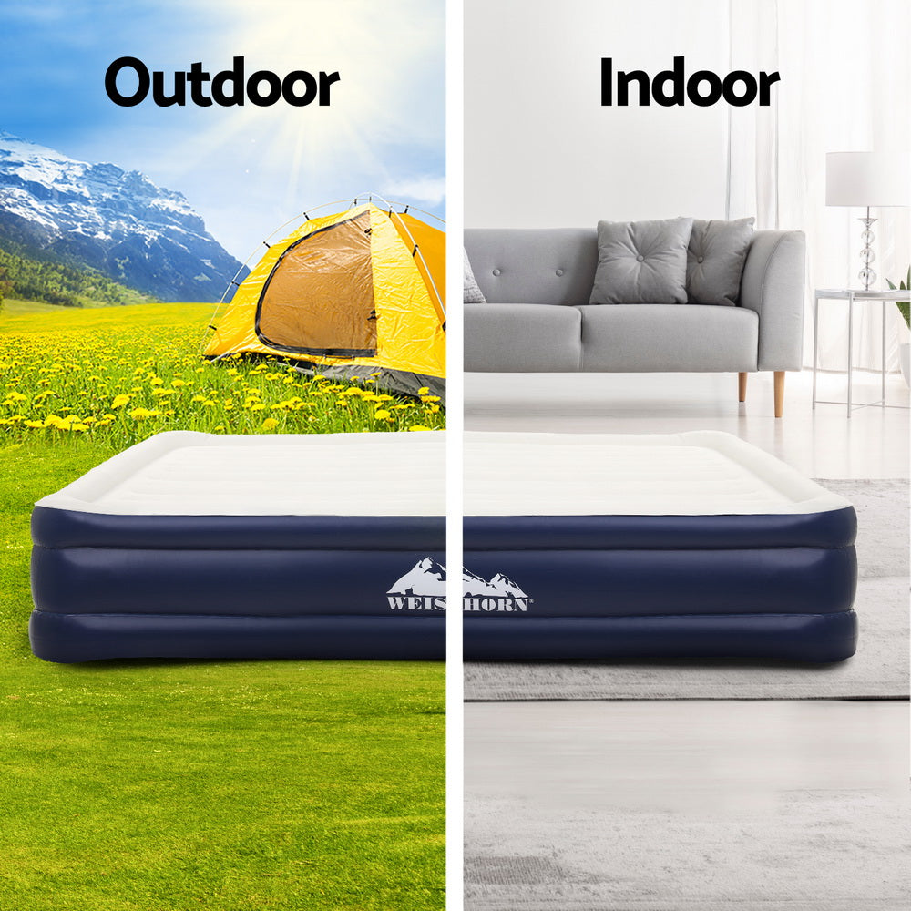 Larch Double Air Mattress, Inflatable Raised 46cm