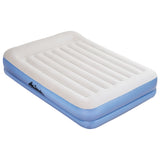Tall 41cm queen air mattress with flocked top and built in pump