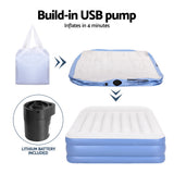 Opabin Air Mattress Queen, 50cm Inflatable with Built In Pump