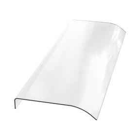 Hvar transparent polycarbonate window and door awning canopy 0.4m x 1.0m mounted above doorway