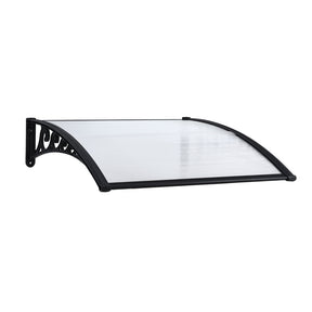 Hvar transparent polycarbonate window and door awning canopy 0.8m x 1.0m mounted above doorway