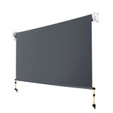 Instahut 2.4X2.5M Outdoor Blinds Awning Roll Down Canopy Retractable Outdoor Blinds Window Shade Grey