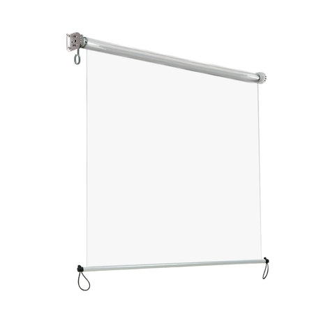 Instahut 1.5X2.4M Outdoor Blinds Clear Roll Down Awning Retractable Outdoor Blinds Water Wind Proof Transparent