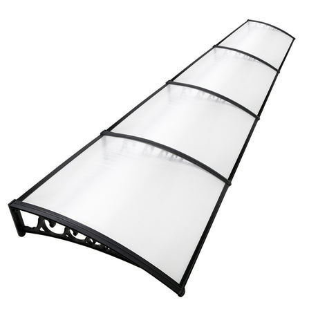 Instahut Window Door Awning 1mx4m Transparent