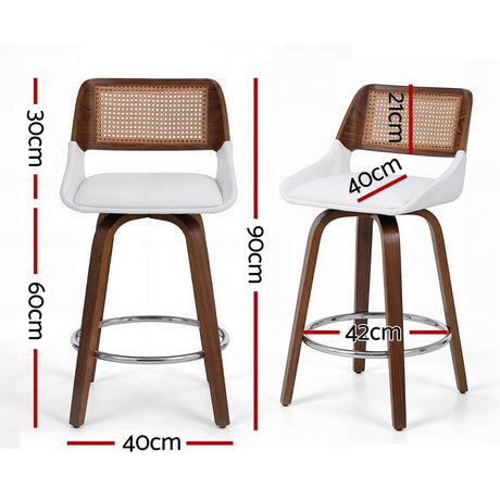 Shoreham white bar stool in a modern Australian kitchen view 2