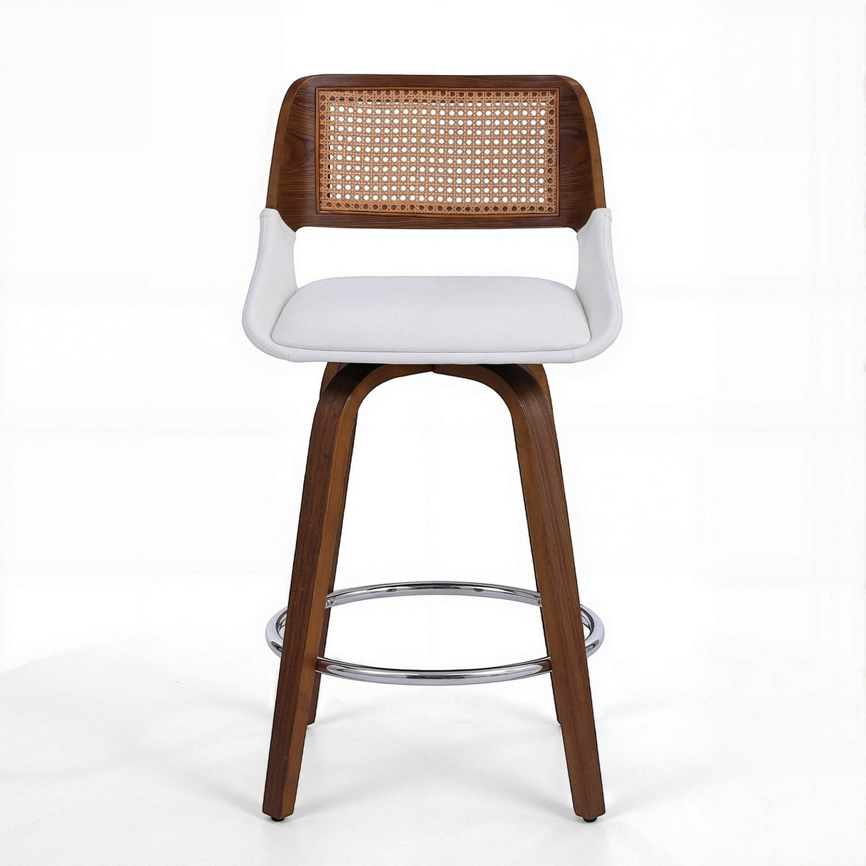 Shoreham white bar stool in a modern Australian kitchen view 3