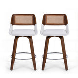 Shoreham white bar stool in a modern Australian kitchen view 3