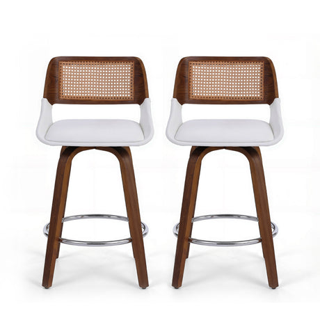 Shoreham white bar stool in a modern Australian kitchen view 3