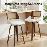 Shoreham white bar stool in a modern Australian kitchen view 4