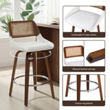 Shoreham white bar stool in a modern Australian kitchen view 8