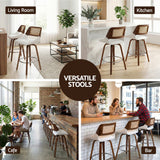Shoreham white bar stool in a modern Australian kitchen view 9