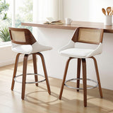 Shoreham white bar stool in a modern Australian kitchen view 10