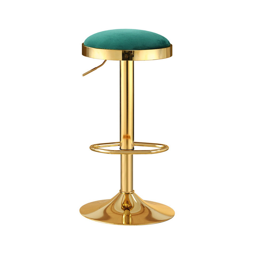 Artiss Green Velvet Bar Stools with Gold Frame